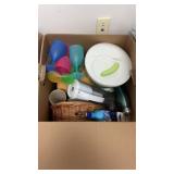 Box of kitchen stuff
