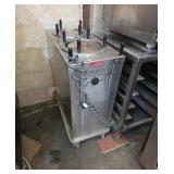 Heated plate cart