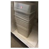 18 pieces clear Cambro 10 x 12 pan