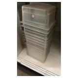 14pcs assorted clear Cambro 10x12