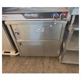 33 inch stainless steel cabinet with heated