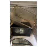 two plastic  large bin 16 x 24
