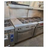 36-in 4 burner stove with French top and