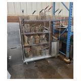 5 ft x 2 ft Metro rolling shelf