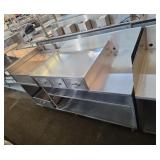 72-in stainless steel table for breading or