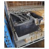 Bucket of wall shelves for cooler racking