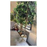 Four artificial plants