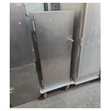 Holding up cabinet on wheels