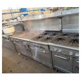 Quest gas range with 47 inch Grill and four