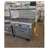 36 and 1/2-in self-band six burner range