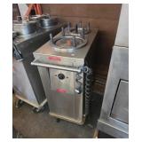 Heated plate cart