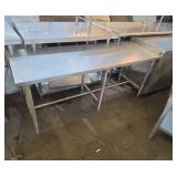 64.5x24x30 stainless steel table