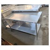 47 1/2 by 24x31-in stainless steel table