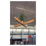 1 pc big ceiling wooden light and plant