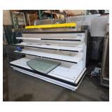 Igloo 98-in open face cooler glass is cracked on