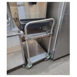 Rolling serving cart