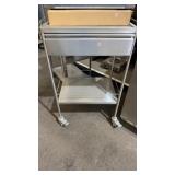 18 x 23.5 stainless steel two tire cabinet