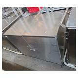 40 inch rolling food cabinet fold in half