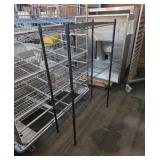 36x14x60-in black cooler rack