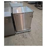27x24-in rolling stainless steel cabinet