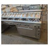 5 ft 10 burner stove with ingredients dipping