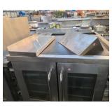 23-in stainless steel stand 18-in stainless steel