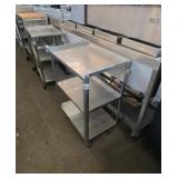Rolling stainless steel cart