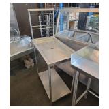 17x31-in table with drain