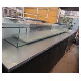 102-in glass sneeze guard