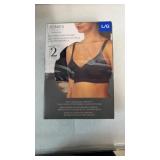 $25 ladies size L comfort bras two pack box open
