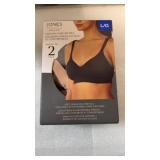 Ladies size L comfort bra, 2PacK