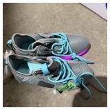 Kids size 1 shoes with lights and charger cable