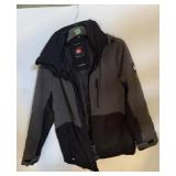 $40 quicksilver menï¿½s jacket size M