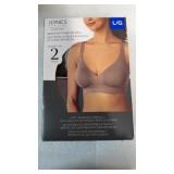 $25 ladies size L comfort bra two pack