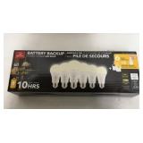 $15 battery backup power outage LED bulb six