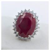 $8,600 Appraisal - 6.6 ct Cert. Silver Ruby gemsto