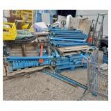 Two pallets of racking support beams