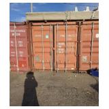20 ft reddish brown sea container