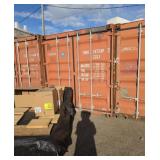 Reddish brown 20 ft sea container