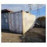 White 20 ft container