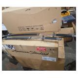 Pair of samurai swords heavy metal decorative