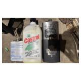 3 Flasks and 1 liter motorcycle oil