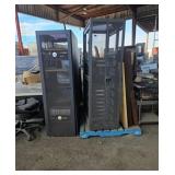 2 Dell server racks with storage for hard drives