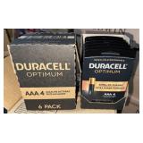 Pack of 6 AAA Duracell optimum, 4 cell in each