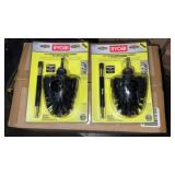 2 RYOBI Abrasive Bristle Brush Cleaning Kit