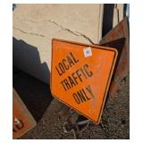 Local traffic only sign