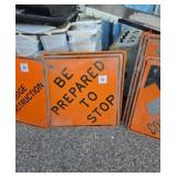2 prepare to stop signs