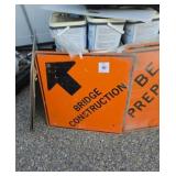 Bridge construction sign