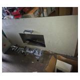 80 and a half by 36 in stone looking counter with