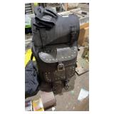 Motorcycle bag  pants towel and motor parts